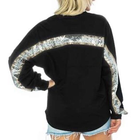 Las Vegas Raiders Gameday Couture Sequin Top NWOT Size M - Picture 5 of 5